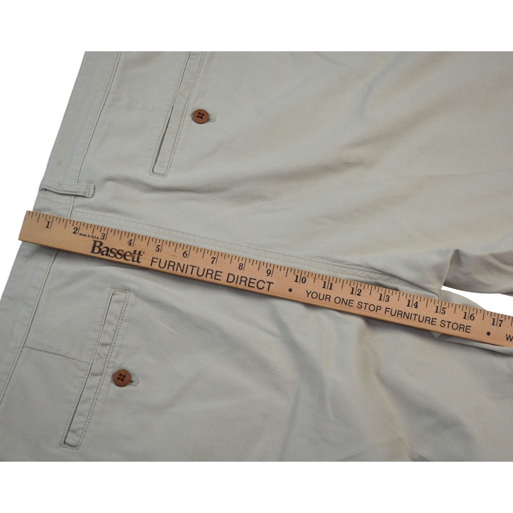 Tommy Bahama Boracay Chino Shorts Mens 38 Khaki Beige Stretch Cotton Marlin Logo - Picture 8 of 8